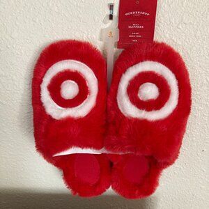 Target Bullseye Super Fluffy Slippers Brand New